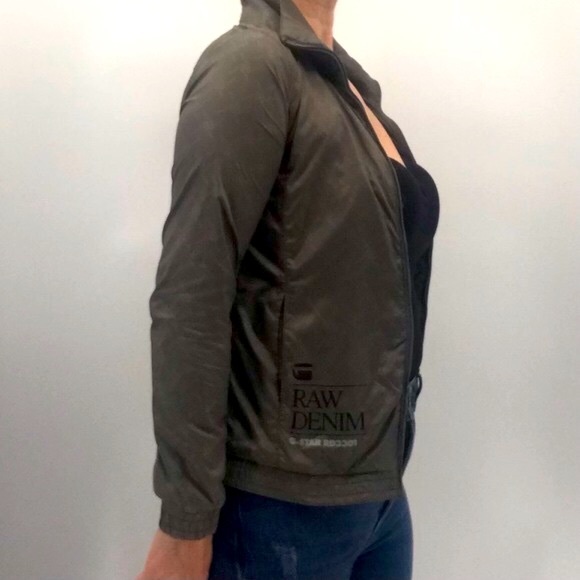 G Star Raw Spellout Logo Streetwear Lightweight Windbreaker Athleisure Jacket - Picture 16 of 16